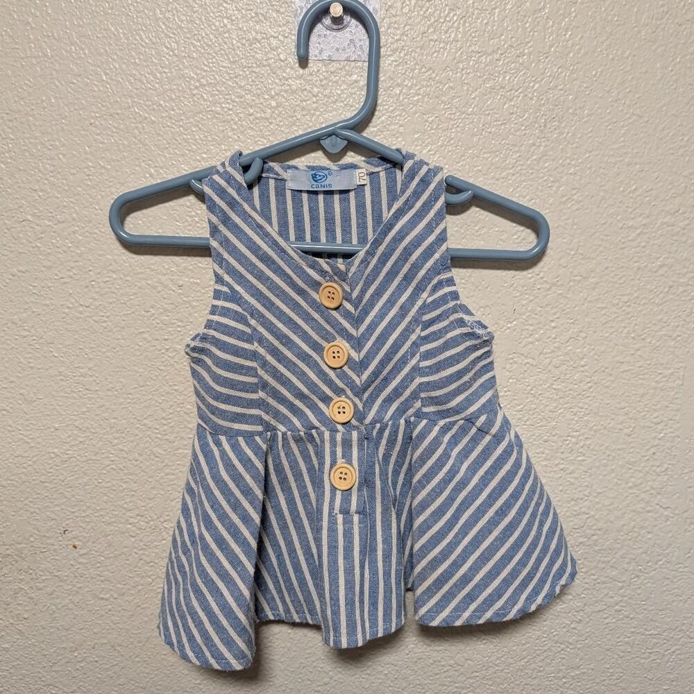 Unbranded Women's White and Blue Summer-dresses